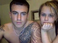 Flirt4free couple masturbate and fuck on webcam