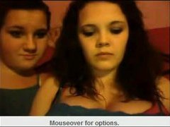 Two busty teens flashing on Omegle
