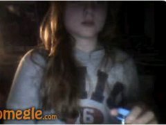 Chubby Omegle girl with hairy pussy