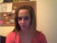 Chatroulette video with skinny blonde
