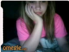 Omegle girl stripping and flashing