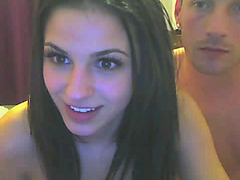 Webcam couple playing