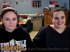 Two chubby girls flashing on Omegle chat