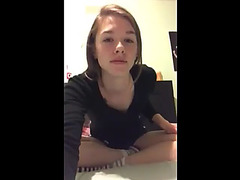 Homemade video with masturbating teen
